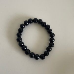 Black beads bracelet
